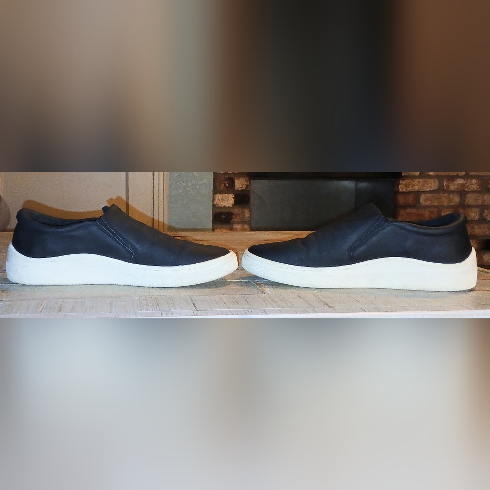 Womens Black Kensie Slip-On ShoeWith Zipper Detail. - Picture 5 of 12